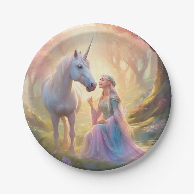 Prato De Papel Elf Princess (Frente)