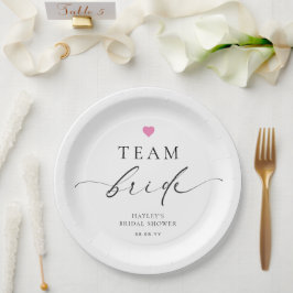 Prato De Papel Ellesmere Minimalist Team Bride
