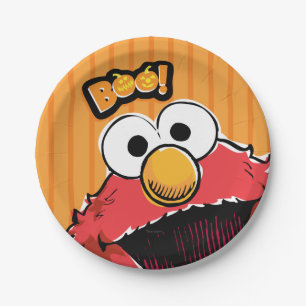 Prato De Papel Elmo - Boo!