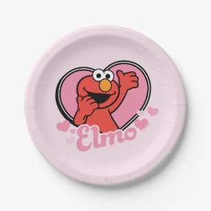 Prato De Papel Elmo no Namorados