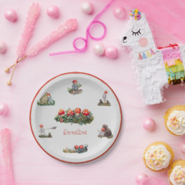 Prato De Papel Elsa Beskow Crianças da Floresta