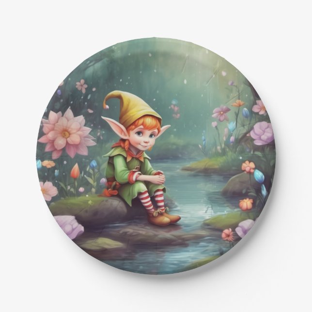 Prato De Papel Elves (Frente)
