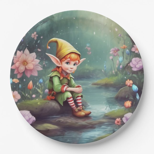 Prato De Papel Elves (Frente)
