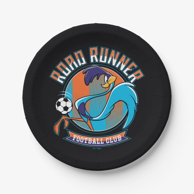 Prato De Papel Emblema do Clube de Futebol ROAD RUNNER™ (Frente)