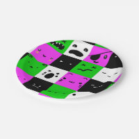 Emoji Roça Kawaii Verde Roxo preto