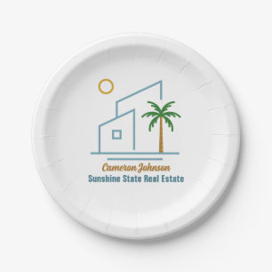 Prato De Papel Empresa Imobiliária Praia Personalizável