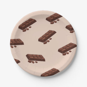 Prato De Papel Encaixe-se em Bolas de Chocolate com Placa de Pape