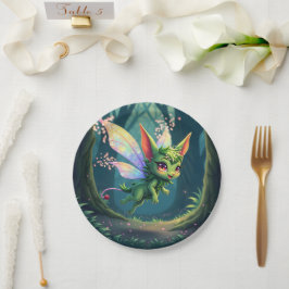 Prato De Papel Enchanted Fairy Critter – Magical Forest Sprite 