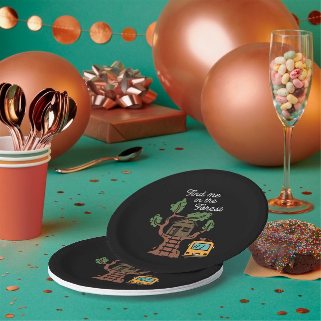 Prato De Papel Encontre-Me Na Floresta (Criador carregado)