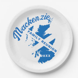 Prato De Papel Encontro da Família da Bandeira da Escócia