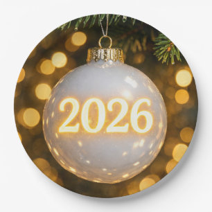 Prato De Papel Enfeite de Natal 2026