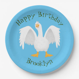 Prato De Papel Engraçado ilustração curiosa de desenho animado de