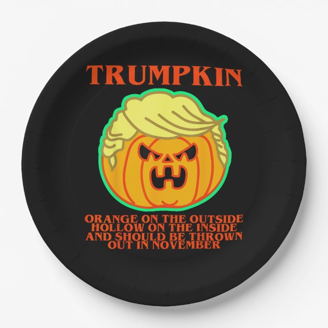 Prato De Papel Engraçado Trumpkin (Frente)