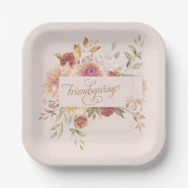 Prato De Papel Entretenimento com Amizade Elegante