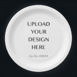 Prato De Papel Envie Seu Próprio Design<br><div class="desc">Não consegue encontrar algo que você goste ou que se adapte às suas necessidades? Envie suas próprias frases ou imagens para criar exatamente o que você está procurando!</div>