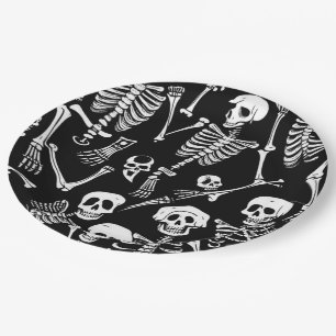 Prato De Papel Equipe Skeleton