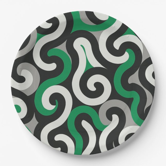 Prato De Papel Equipe Verde (Frente)