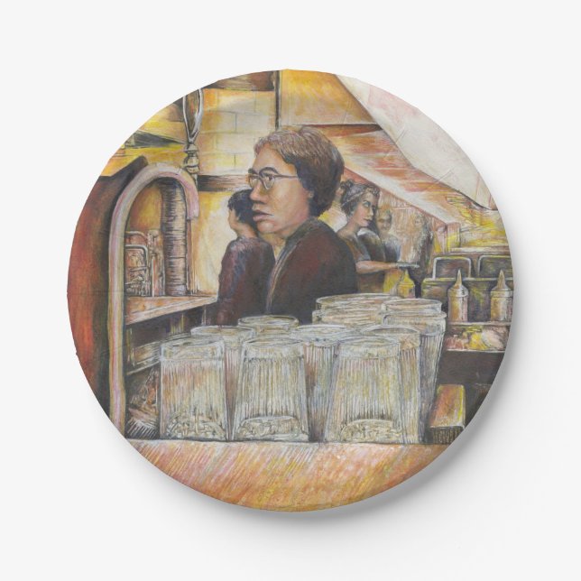 Prato De Papel Equivalente Luminoso de Emoções Apaixonadas (Frente)