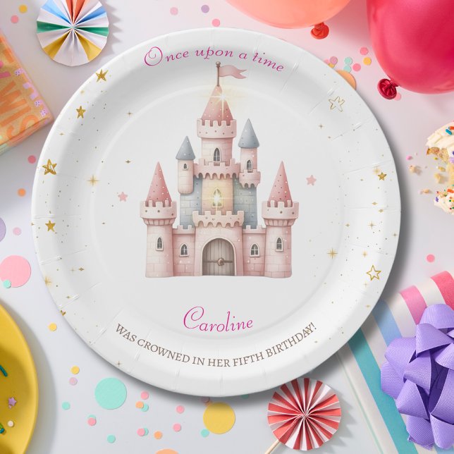 Prato De Papel Era uma vez, Princesa de Aniversário (Criador carregado)