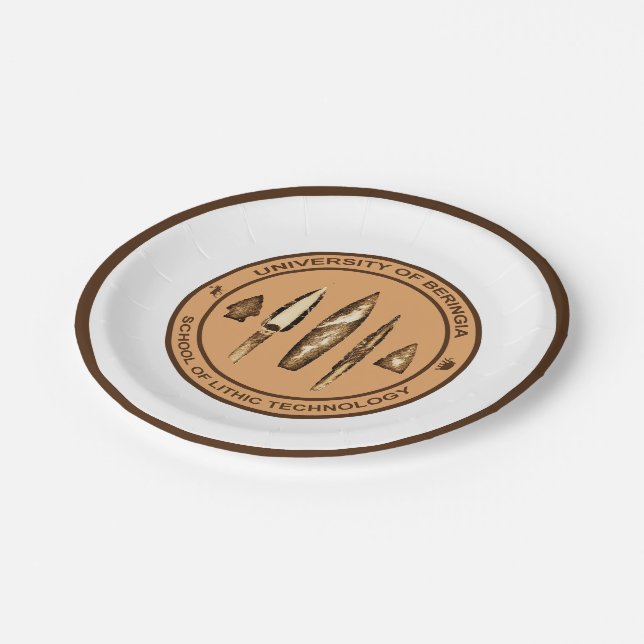 Prato De Papel Escola Beríngia de Tecnologia Lítica (Inclinado)