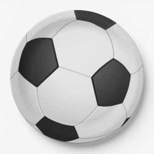 Prato De Papel Esfera de futebol