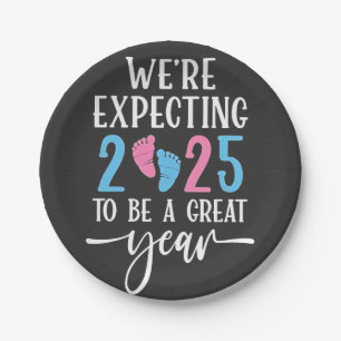 Prato De Papel Esperamos que 2025 seja Casal ano