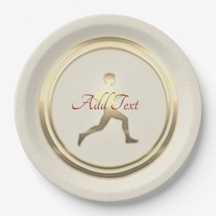 Prato De Papel Esportes, jogador de atletismo, Hiker