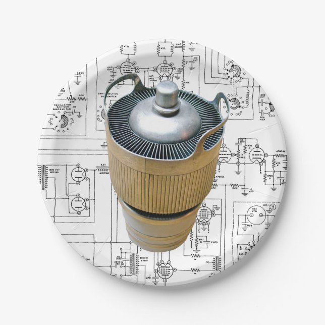 Prato De Papel Esquema do tubo de transmissão de cerâmica (Frente)