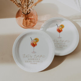 Prato De Papel Esse é o Chá de panela Amore italiano