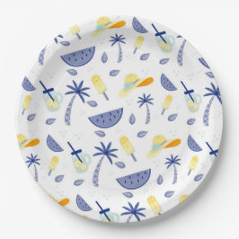 Prato De Papel Essenciais do Summertime