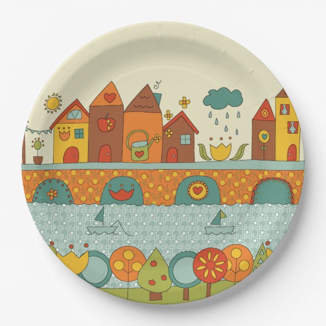 Prato De Papel Esta é a minha casa (Frente)