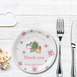 Prato De Papel Está frio fora do Chá de fraldas de inverno da gar