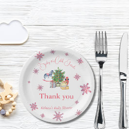 Prato De Papel Está frio fora do Chá de fraldas de inverno da gar