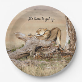 Prato De Papel Está na hora de levantar a foto do Leão com o SMS