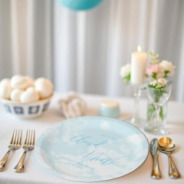 Prato De Papel Estamos no Chá de fraldas Cloud Nine