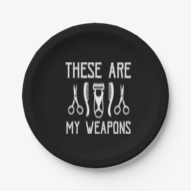 Prato De Papel estas são as minhas armas (Frente)