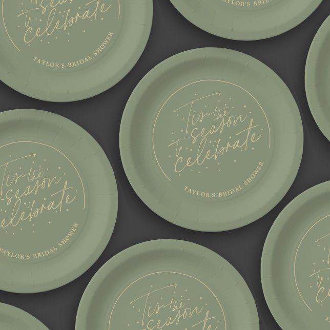 Prato De Papel Este é o Chá de panela de inverno da Motosa Verde  (Criador carregado)