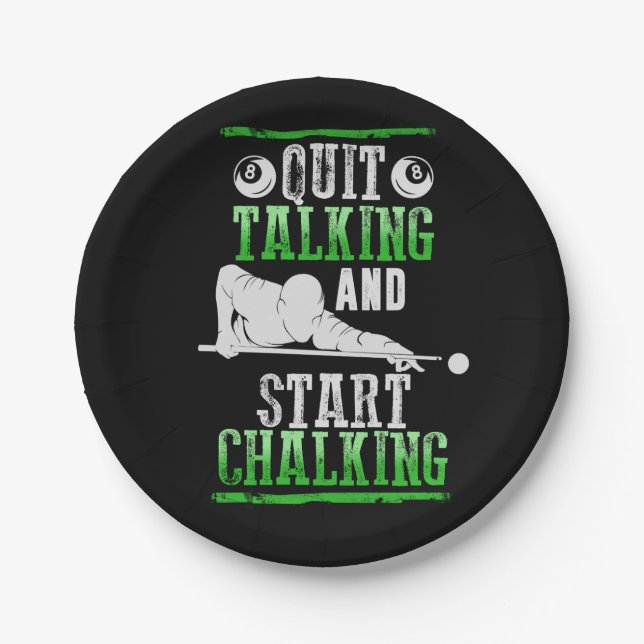 Prato De Papel Estilo de Billard (Frente)