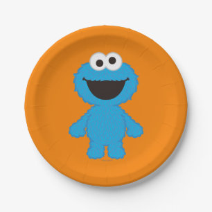 Prato De Papel Estilo de Lã Monstro de Cookies