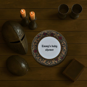 Prato De Papel Estilo medieval - Design de papel decorativo