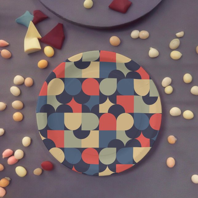 Prato De Papel Estilo tradicional (vintage retro theme,birthday,wedding,baby shower,special occasion event paper plate party supplies)