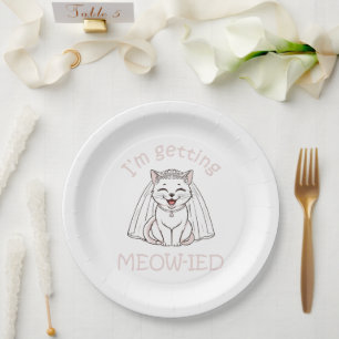 Prato De Papel Estou Meow-indo!