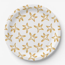 Prato De Papel Estrela de árvore minimalista