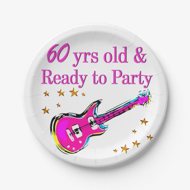 PRATO DE PAPEL ESTRELA ROCK 60 (Frente)