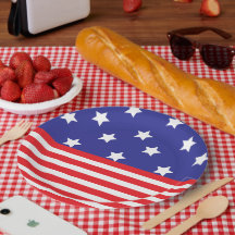 Estrelas brancas, vermelhas e azuis, lâmina de pap