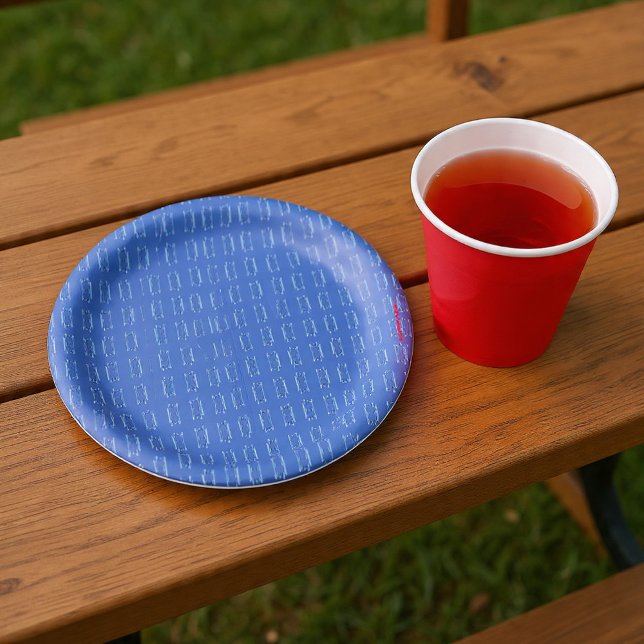 Prato De Papel Etchings azuis (Criador carregado)