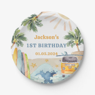 Prato De Papel Etiquetas de favorecimento da Festa de aniversário