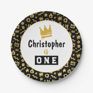 Prato De Papel Etiquetas de salto do grafite pretas e Douradas Po