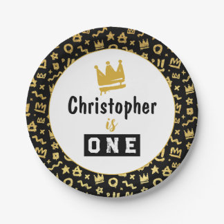 Prato De Papel Etiquetas de salto do grafite pretas e Douradas Po