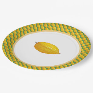 Prato De Papel Etrogs para Sukkot